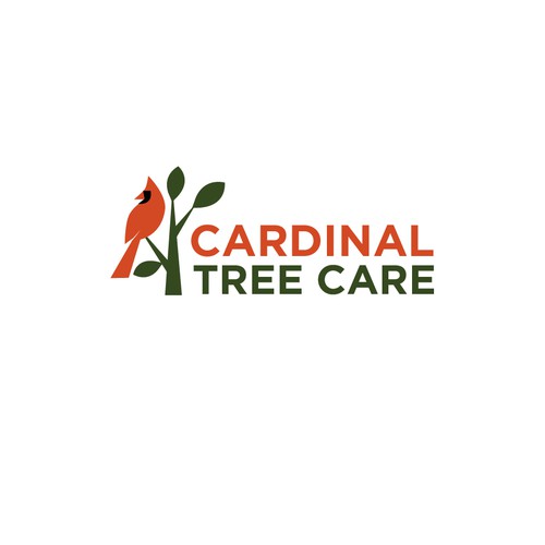 Style logo with the title 'Logo design for Cardinal Tree Care'