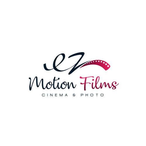 Film production logo with the title 'Creative logo for EZ Motion Films'