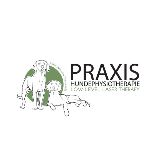 Dog logo with the title 'Praxis..'