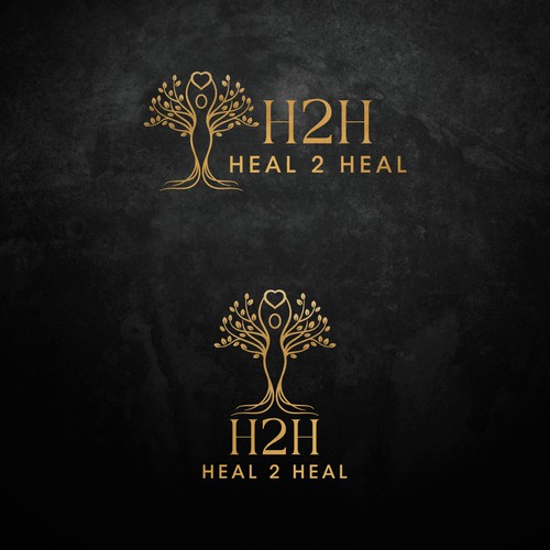 Healing logo with the title 'Heal 2 heal logo'