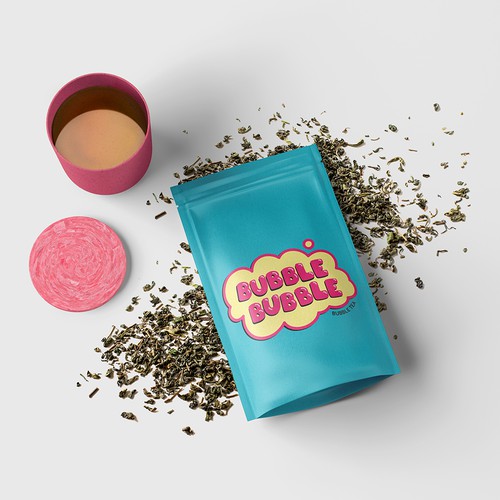 Childish design with the title 'Brand logo tea manufacturer'