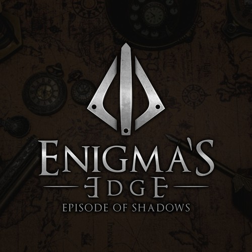 Video game logo with the title 'Logo Enigma's Edge'