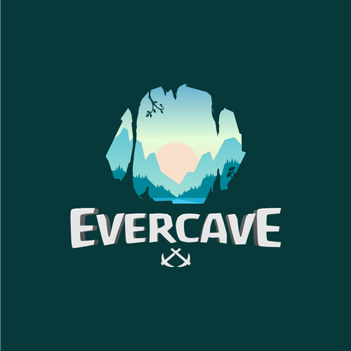 Server design with the title 'Design a logo for a Minecraft survival server'