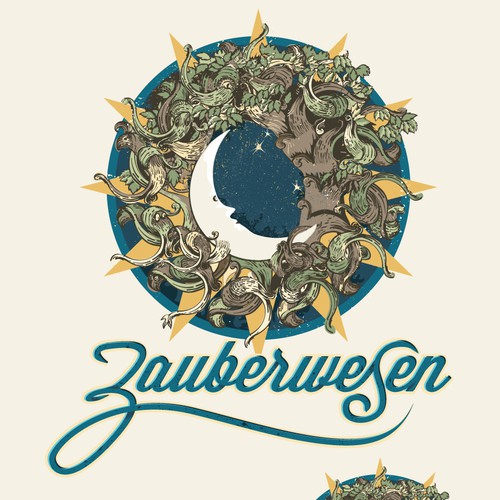 Moon design with the title 'Logo for Zauberwesen'