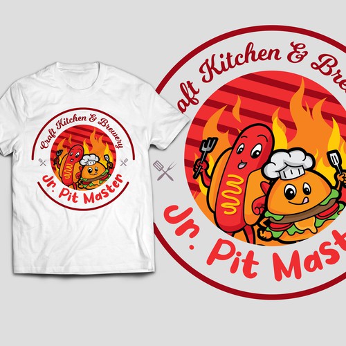 Food t-shirt with the title 'Kitchen and Brewery'