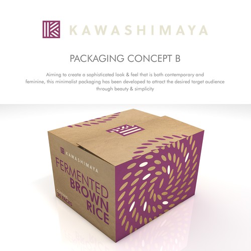 Conservative design with the title 'Kawashimaya contest'
