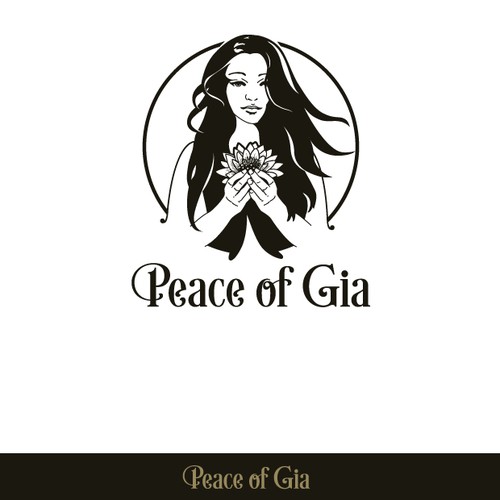 Peaceful logo with the title 'Peace of Gia'