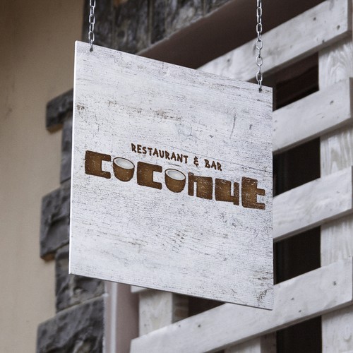 Coco logo with the title 'Logo concept for restaurant & bar'