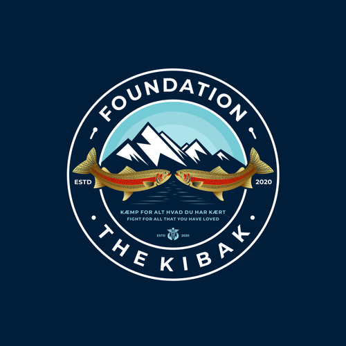 Foundation design with the title 'Logo concept for The Kibak Foundation'