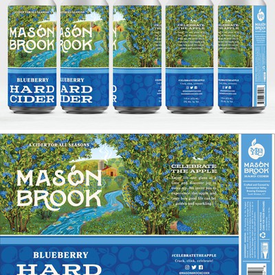 Mason Brook Hard Cider can design