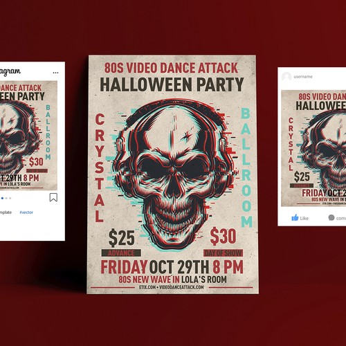 Halloween design with the title 'Poster'