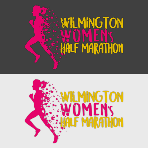 Marathon logo with the title 'Wilmington Women's Half Marathon'