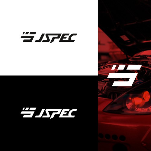 J logo with the title 'Minimalist Automotive Logo'