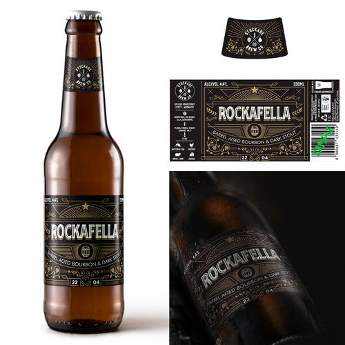 Label artwork with the title 'Beer Label'