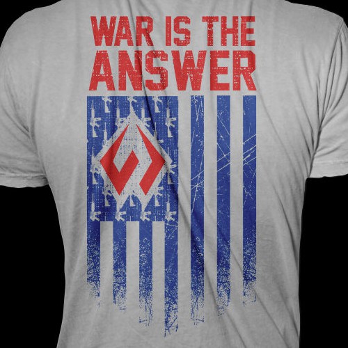 Patriotic t-shirt with the title 'WARPATH Tshirt design'