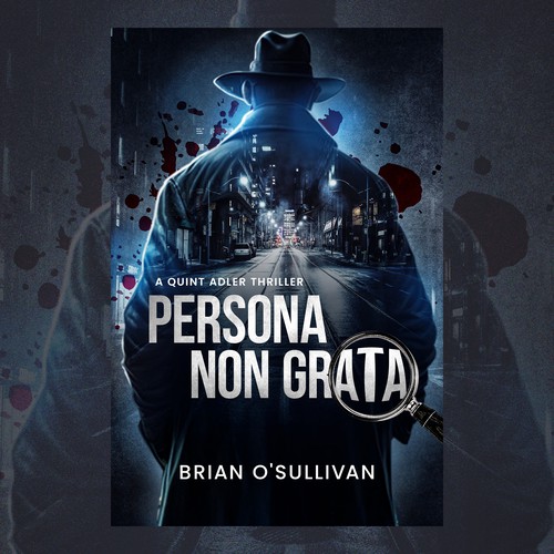 Grunge book cover with the title 'Persona Non Grata'