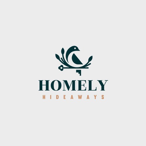 Subtle logo with the title 'Simple Logo for a group of high end Holiday Homes'
