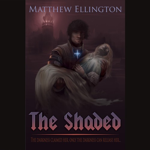 Gothic book cover with the title 'Book Cover Illustration'