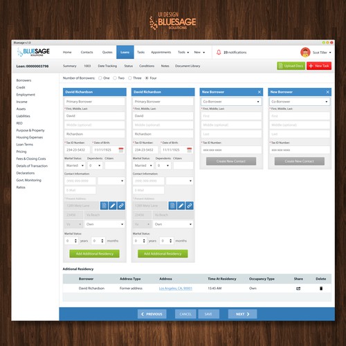 Desktop website with the title 'Desktop app UI design'