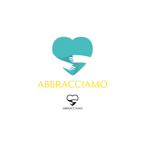 Parenting logo with the title 'Abbracciamo logo'