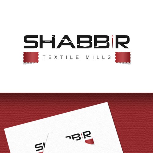 Attractive logo with the title 'Shabbir Textile Mills Logo'