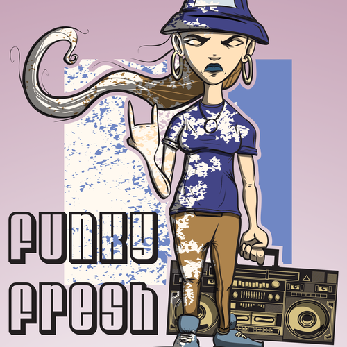 Queen design with the title 'Funky Queen'