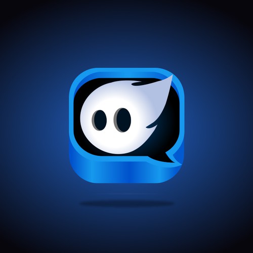 Ghost logo with the title 'App icon for a Scary App'