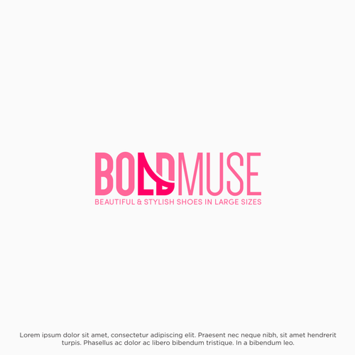 Foot design with the title 'Bold text custom logo for Bold Muse Shoes Company'