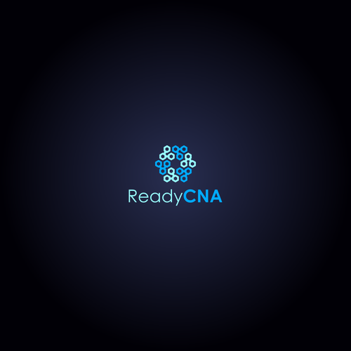 Geometric design with the title 'Hexagon Within Hexagon Logo For ReadyCNA'