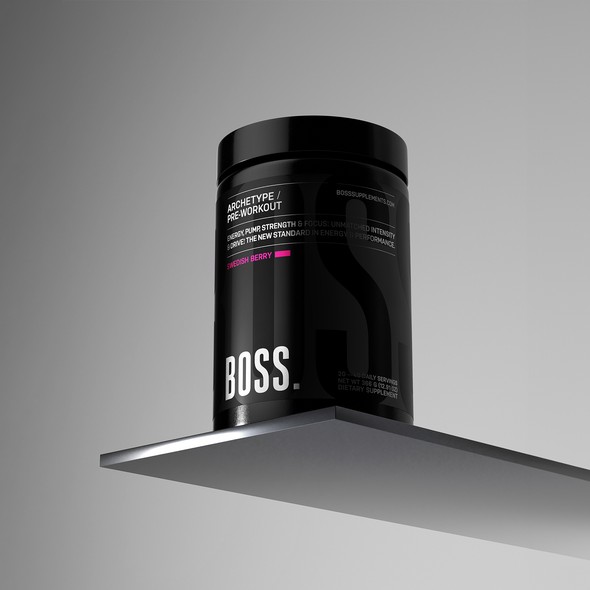 Brand label with the title 'BOSS'