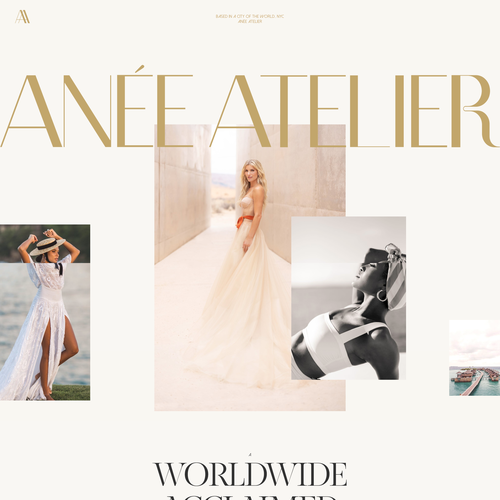 JavaScript design with the title 'Anée Atelier'