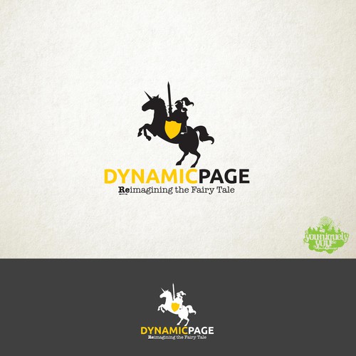 Publisher logo with the title 'Dynamic Page Logo Concept'