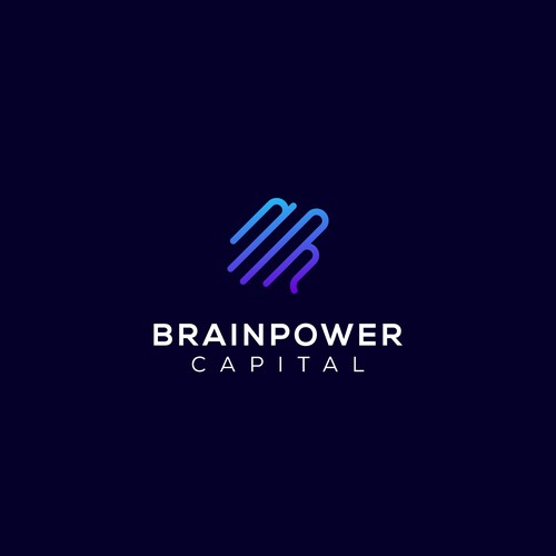 Elegant design with the title 'Brainpower logo and social media cover design'
