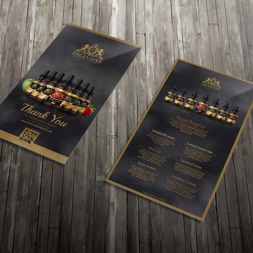 Flavor design with the title 'Postcard 6x11'