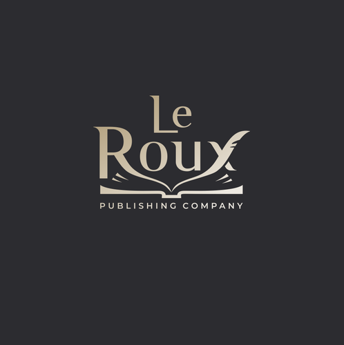 Publishing logo with the title 'Logo proposal for LeRoux'