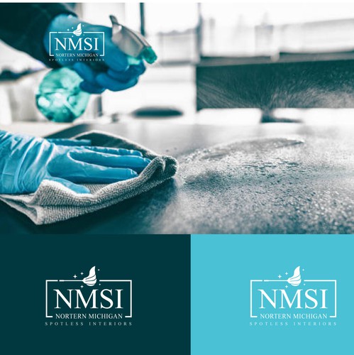 Cleaning company logo with the title 'Cleaning Service'