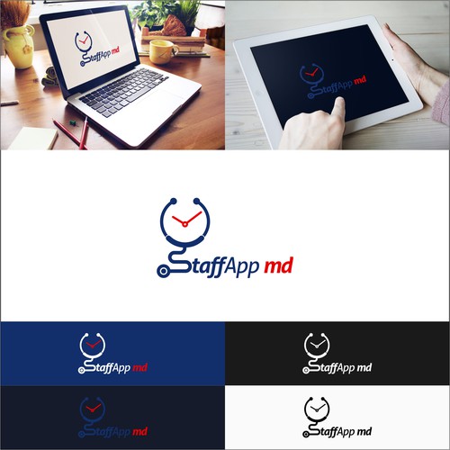 Employee logo with the title 'StaffApp md'