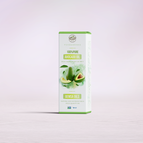 Oil packaging with the title 'BOX LOOKS delicious contest entry'