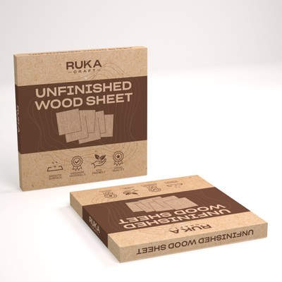 Unfinished Wood Sheet Packaging