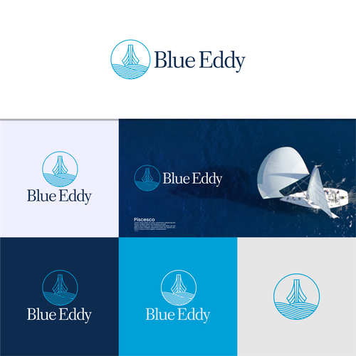 Accounting logo with the title 'Blue Eddy Logo Design'