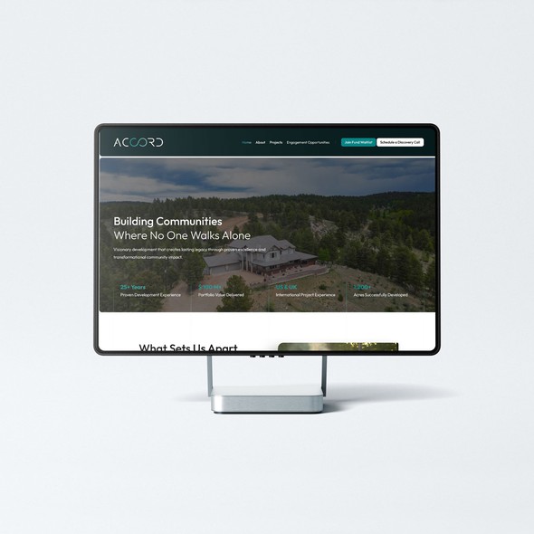 Website with the title 'Community Driven Development Website'