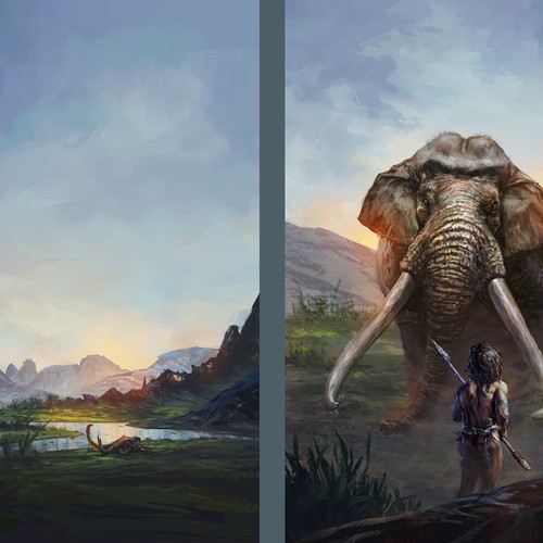 Book cover illustration with the title 'tapa de libro'