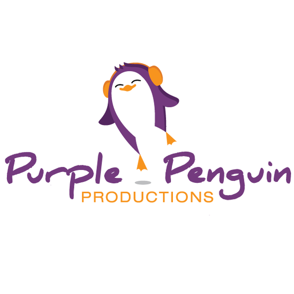 Arctic logo with the title 'Purple Penguin logo'