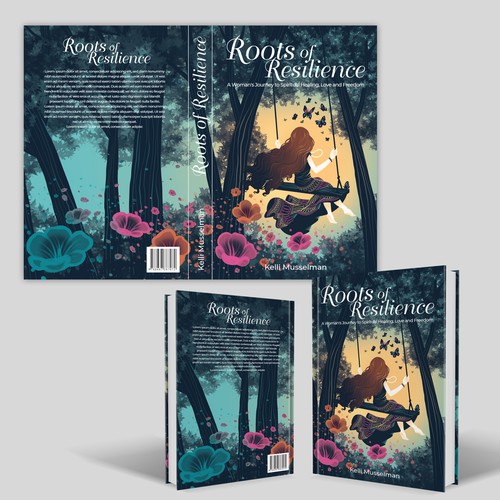 Forest book cover with the title 'Book Cover Illustration'