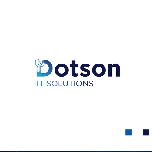 IT logo with the title 'Tech Logo for Dotson IT Solution'