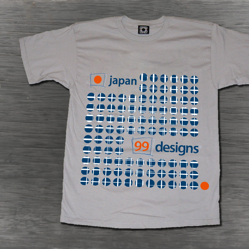 Japanese t-shirt with the title '99 design T-shirt'