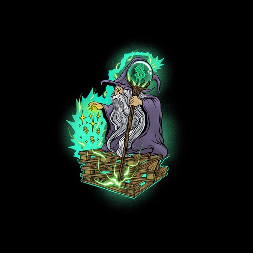 Magic artwork with the title 'Wizard '