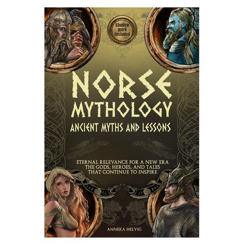 Viking book cover with the title 'E book Cover Norse Mythology'