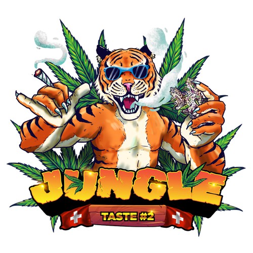 Jungle logo with the title 'Logo for Hemp Product'