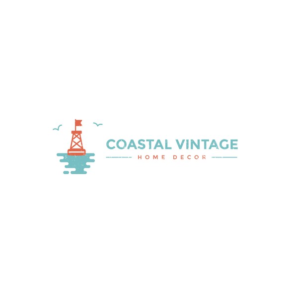 Tosca design with the title 'Logo Design for Coastal Themed Home Decor'